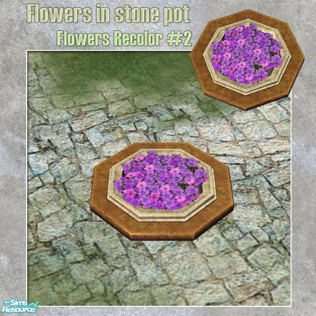 Sims 2 — S2S Park Flowers - Flowers Recolor #2 by sims2sisters — Flowers Recolor of the MESH#3