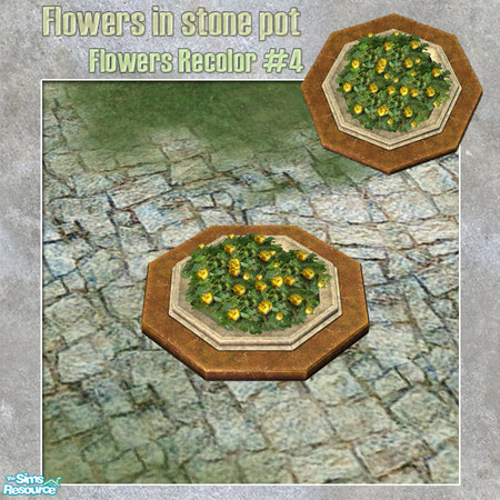 Sims 2 — S2S Park Flowers - Flowers Recolor #4 by sims2sisters — Flowers Recolor of the MESH#2