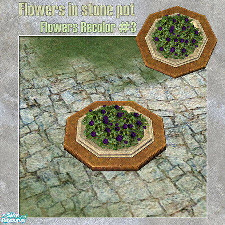 Sims 2 — S2S Park Flowers - Flowers Recolor #3 by sims2sisters — Flowers Recolor of the MESH#2