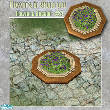 Sims 2 — S2S Park Flowers - Flowers Recolor #4 by sims2sisters — Flowers Recolor of the MESH#1