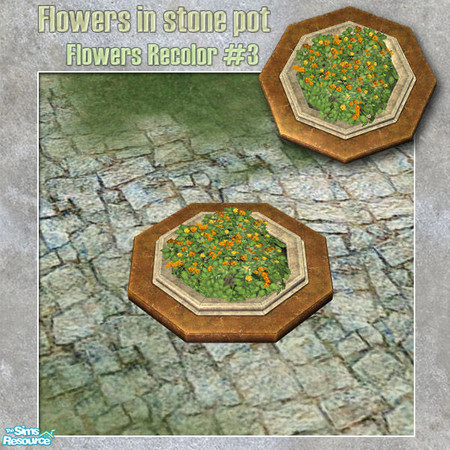 Sims 2 — S2S Park Flowers - Flowers Recolor #3 by sims2sisters — Flowers Recolor of the MESH#1
