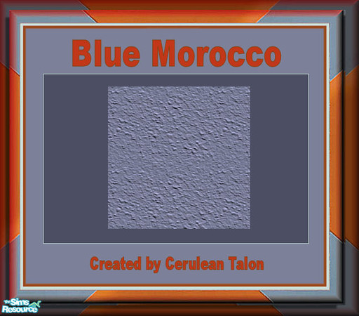 Sims 2 — Blue Morocco Polished Marble - Floor 5 by Cerulean Talon — Drama and pure elegance are encapsulated in this