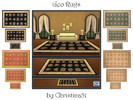 Sims 4 — Geo Rug Set by Christina51 — Geometric shapes, earth-tone colors...who could ask for more in a rug? Set includes