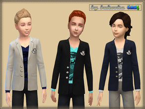 Sims 4 — Club Suit by bukovka — The costume for a boy with a club blazer. Install a separate slot. New mesh. Four