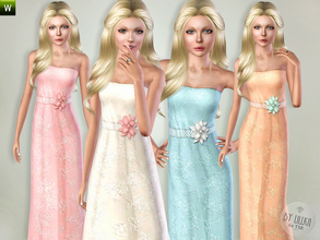 Sims 3 — (Teen) Prom Dress by lillka — Prom dress for teen girls recolorable Mesh by Tomislaw I hope you like it :)