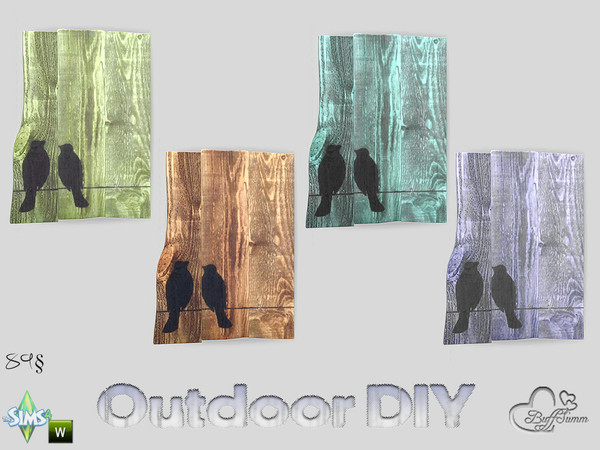 Sims 4 — DIY Wooden Painting 04 by BuffSumm — The slogan of your Sim is: Do It Yourself! So your Sim took a lot of