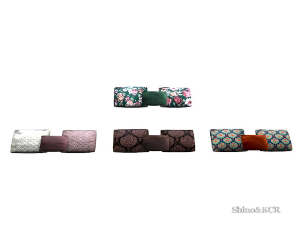 Sims 4 — Paris - Pillowset (Recolors) by ShinoKCR — Colorful Vintage Fabrics