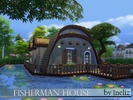 Sims 4 — Fisherman House by Ineliz — The Fisherman House is a small one bedroom hut, designed specifically for the fish