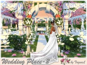 Sims 4 — S4-Wedding Place-02 by TugmeL — Marriage park for you! Open space and they're guests and stylish toilet the
