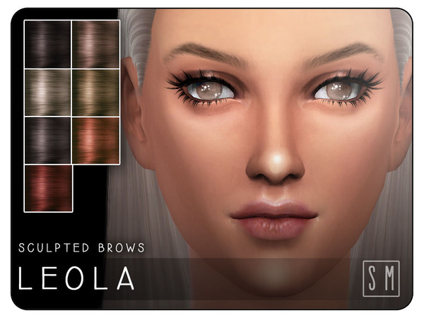 Sims 4 — [ Leola ] - Sculpted Brows by Screaming_Mustard — Enter into high fashion with a set of new sculpted brows,