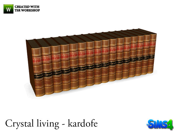 Sims 4 — kardofe_Crystal living_Books by kardofe — Group books, only decorative 