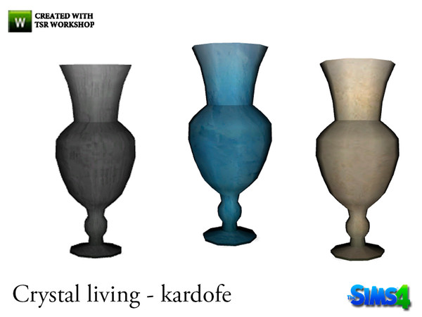 Sims 4 — kardofe_Crystal living_Vase by kardofe — Vase-shaped crown, in three different textures