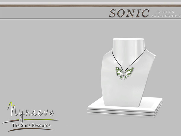 Sims 4 — Sonic Necklace by NynaeveDesign — Sonic Fashion Accessories - Necklace Located in: Decor - Miscellaneous Decor