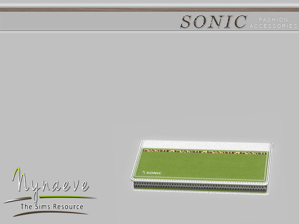 Sims 4 — Sonic Wallet by NynaeveDesign — Sonic Fashion Accessories - Wallet Located in: Decor - Miscellaneous Decor