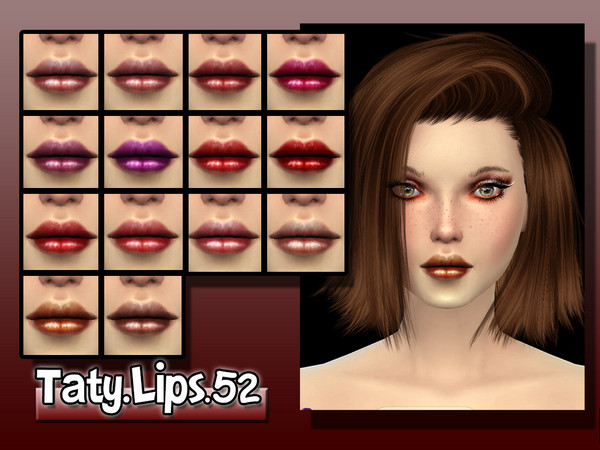 Sims 4 — [Ts4]Taty_Lips_52 by tatygagg — -Female -Human -Teen to Elder