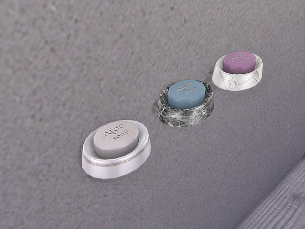 Sims 4 — Bathroom Aloe - Soap Holder by ung999 — Bathroom Aloe - Soap Holder Color Options : 3 Located at : Decor / Misc