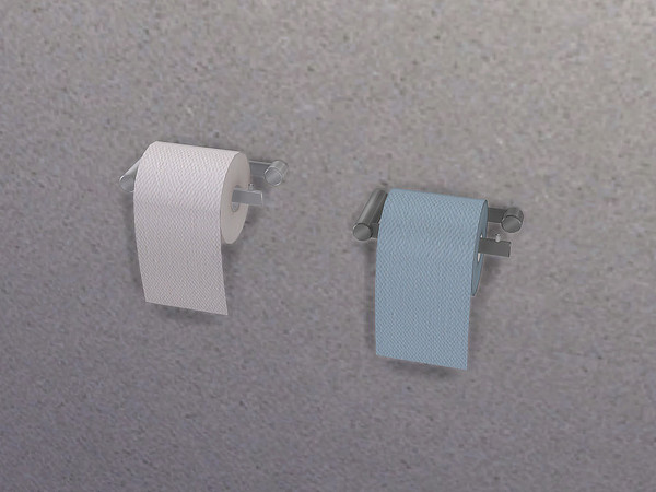 Sims 4 — Bathroom Aloe - Toilet Paper Roll Holder by ung999 — Bathroom Aloe - Toilet Paper Roll Holder Color Options : 2