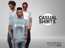Sims 4 — Casual Minimalistic Shirts  by BewitchedSims — New item. For males: T, Y/A, A, E EA's original mesh slightly