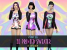 Sims 4 — 3D Printed Sweater by AgathoKim — +All LODs +HQ Textures +5 Swatches It's my first CC kkk~ ^^