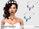 Sims 4 — Crystals Necklace by pixelecstasy — All LODs 8 swatches Teen - Elder Females Disabled for random Enjoy