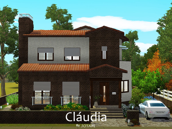 Sims 3 —  by -Jotape- — Claudia is inspired in contemporary and luxurious portuguese houses with a modern touch. This