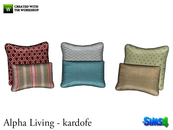 Sims 4 — kardofe_Alpha Living_ ChairCushions by kardofe — Cushions placed on the armchair 