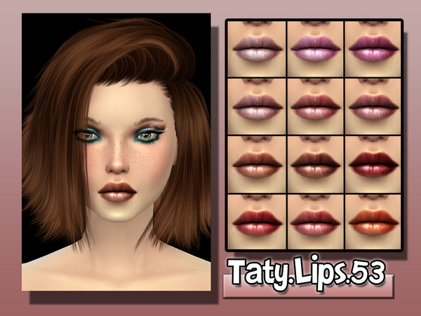 Sims 4 — [Ts4]Taty_Lips_53 by tatygagg — -Female -Human -Teen to Elder