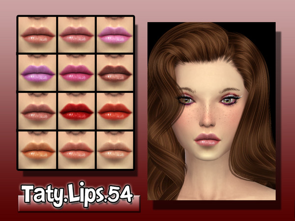 Sims 4 — [Ts4]Taty_Lips_54 by tatygagg — -Female -Human -Teen to Elder