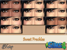 Sims 4 — Sweet Freckles by Skaiya — Another addition to the Sweet set. Freckles for female. Keep in mind that some are