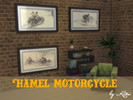 Sims 4 — Hamel motorcycle by katsi — Vintage motorcycle paintings