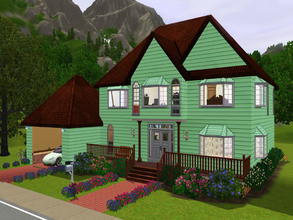 Sims 3 — Old-Style home by SaraiKisuki — A nice calm home to relax and have family time in. This home has 2 bedrooms, 2