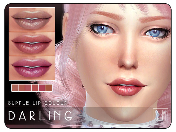 Sims 4 — [ Darling ] - Supple Lip Colour by Screaming_Mustard — A dash of colour for any occasion. Comes in six sizzling