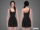 Sims 4 — Minnona - dress by -April- — Hey! This is a so called one shoulder &quot;little black dress&quot; which