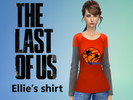 Sims 4 — Ellie | The Last of us shirt by xmisguidedghostx — This is my first piece of CC, so I know it isn't perfect! The