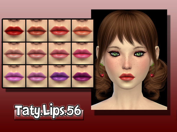 Sims 4 — [Ts4]Taty_Lips_56 by tatygagg — -Female -Human -Teen to Elder