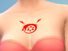 Sims 4 — Fullmetal Alchemist Homonculus Lust Tattoo by thirteen2d — The tattoo worn by the character Lust from the anime