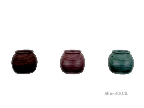 Sims 4 — Cast Iron - Pot by ShinoKCR — wonderful aged and carved Ceramic