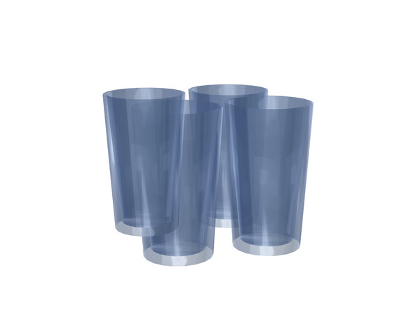 Sims 4 — Glade Glass Cups by sim_man123 — A set of four simple glass cups, as part of my Glade Kitchen Set.