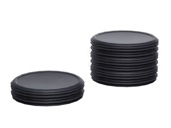 Sims 4 — Glade Deco Plates by sim_man123 — A small stack of decorative plates, as part of my Glade Kitchen. Contains