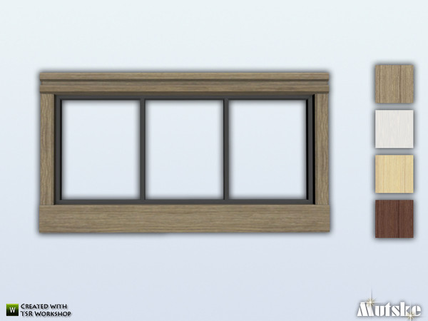 Sims 4 — Bungalow WindowPrivat Dormer 2x1 3 by Mutske — Part of the Bungalow Window Set. Made by Mutske@TSR.