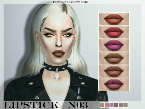 Sims 4 — Lipstick N03 (Ivy Levan's lipstick) by FashionRoyaltySims — Beautiful lipstick without cupid's bow for your