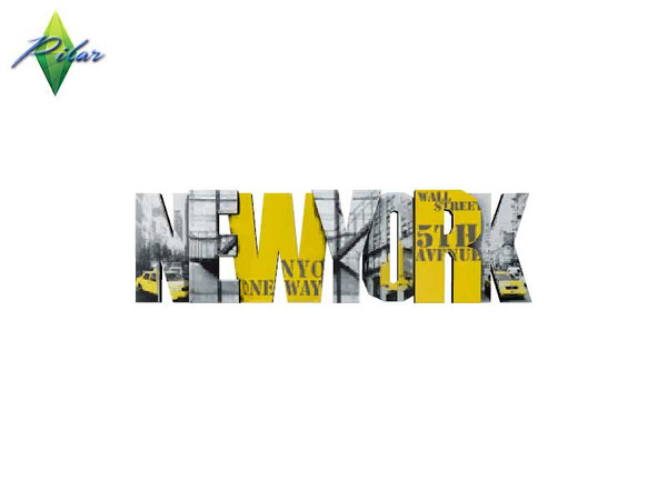 Sims 4 — Pilar SkyWalk Newyork by Pilar — Bedroom for youth, inspired by urban art