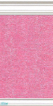 Sims 2 — jsf2CottagePink by jsf — Cottage, wide, white enamel mouldings hold bright pink textured wallpaper. Matching