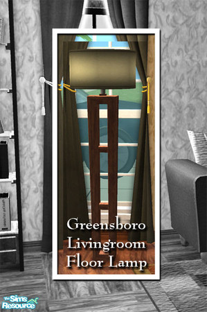 Sims 2 — VS Greensboro Livingroom Floor Lamp 1 by Vanilla Sim — Now every corner of your home can reflect an enlightened