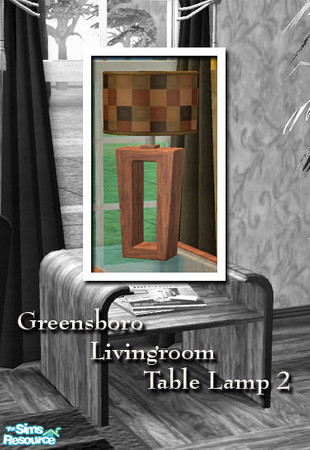 Sims 2 — VS Greensboro Livingroom Table Lamp 2 by Vanilla Sim — Now every corner of your home can reflect an enlightened