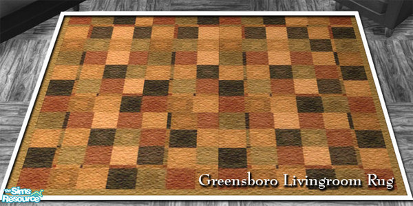 Sims 2 — VS Greensboro Livingroom Rug by Vanilla Sim — 