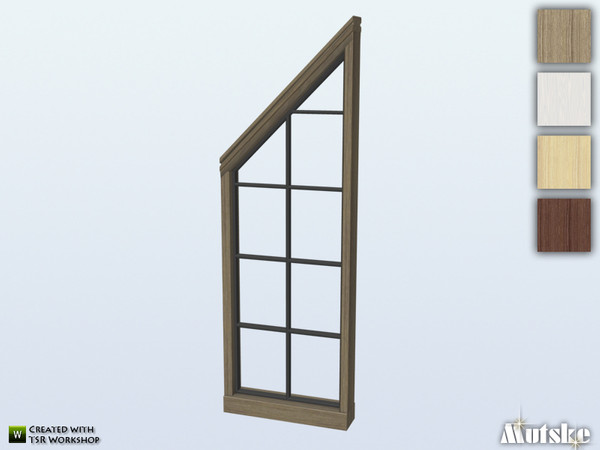 Sims 4 — Bungalow Window Tall Side 45 1x1 by Mutske — Part of the Bungalow Window Set. Made by Mutske@TSR. Use