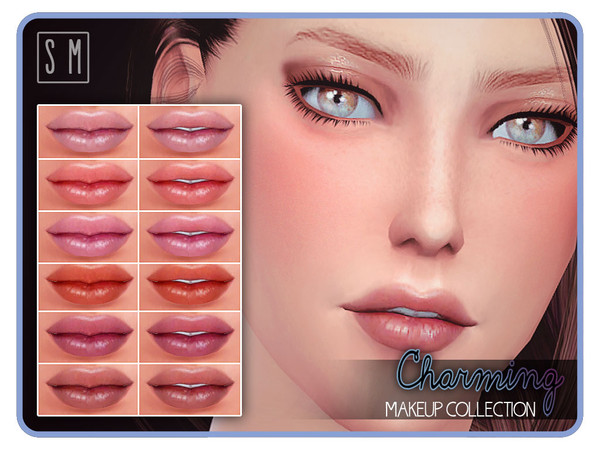 Sims 4 — [ Charming ] - Lip Colour by Screaming_Mustard — From "Charming Makeup Collection". This lip