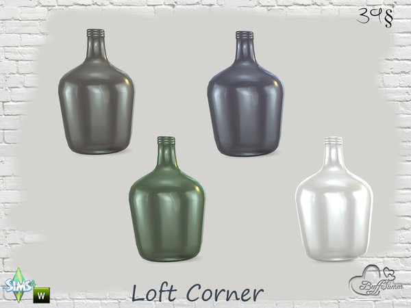 Sims 4 — Loft Corner Vase Small by BuffSumm — Part of the *Loft Corner* Set!