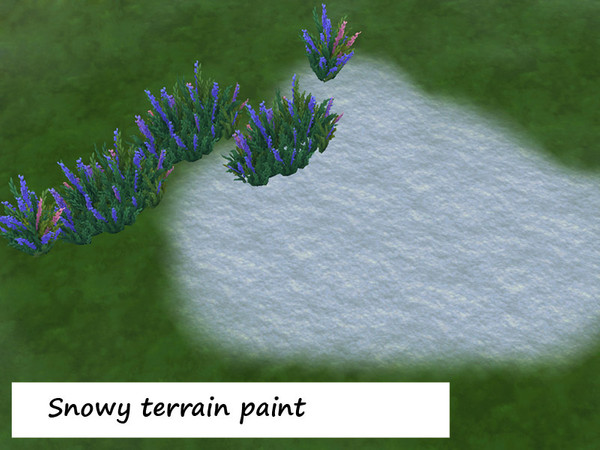 Sims 4 — snow terrain paint by kinder10000 — snow terrain paint
